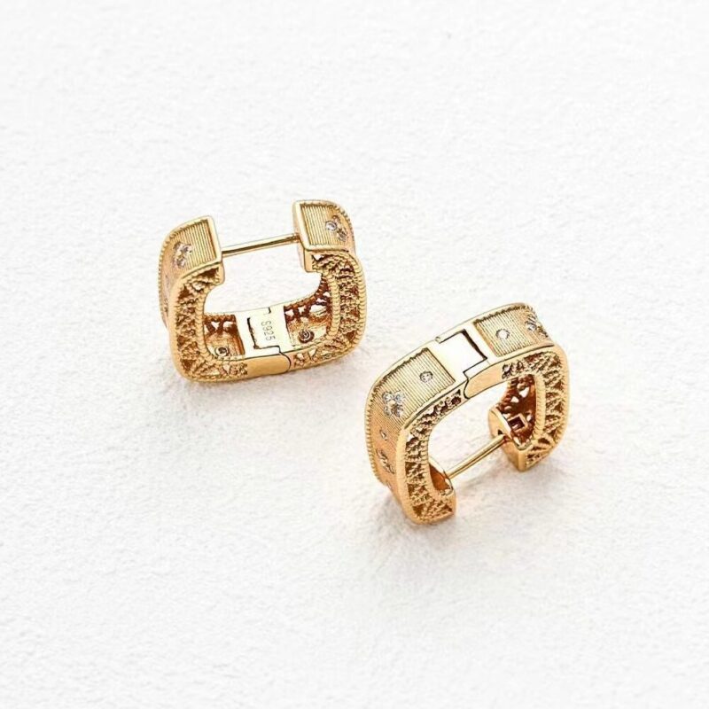 Deco Intrigue Hoop Earrings